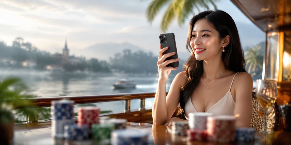 Người dùng Đà Lạt chơi casino di động tại quán cà phê