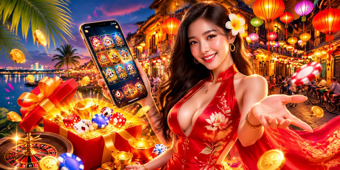 Người chơi casino di động tại chợ đêm Hà Nội – màn hình Baccarat sáng rõ